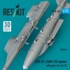 RESKIT RS72-0492 GBU-62 (JDAM-ER) bombs with pylons for Su-27 Flanker (2 pcs) (3D Printed) (1/72)